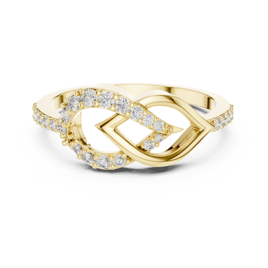 Lustre Marquise Leaf Ring