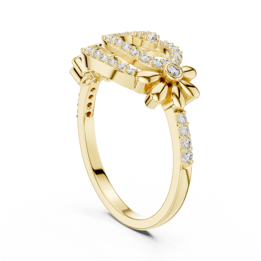 Spiral Flora Ring