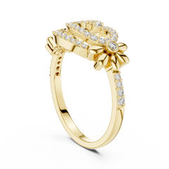 Spiral Flora Ring