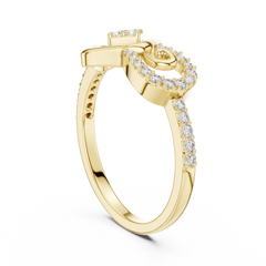 Nexus Spiral Frame Ring