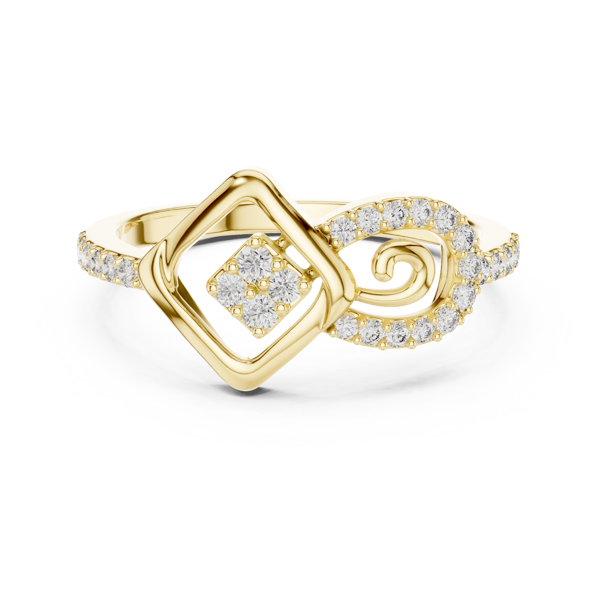 Nexus Spiral Frame Ring