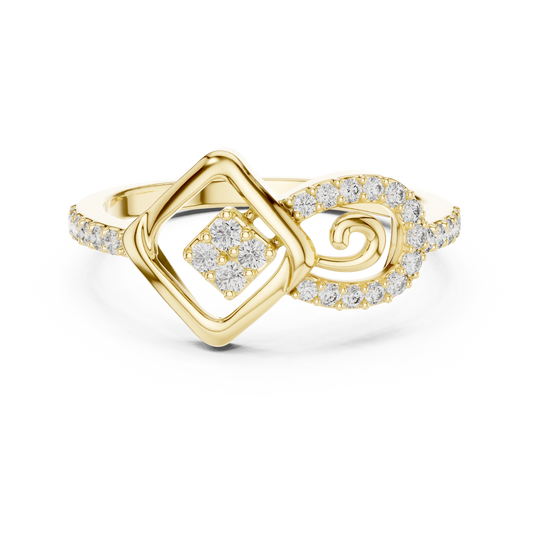 Nexus Spiral Frame Ring