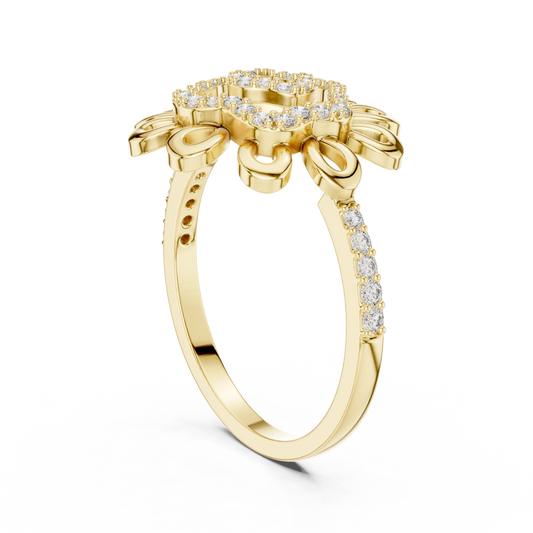 Solis Spiral Bloom Ring