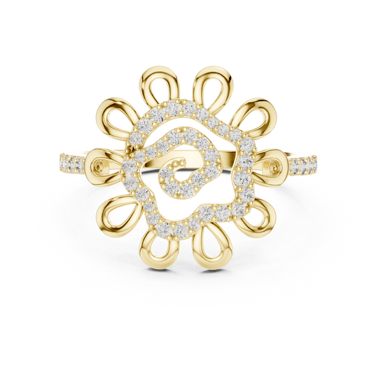 Solis Spiral Bloom Ring