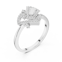 Nexus Deco Heart Ring