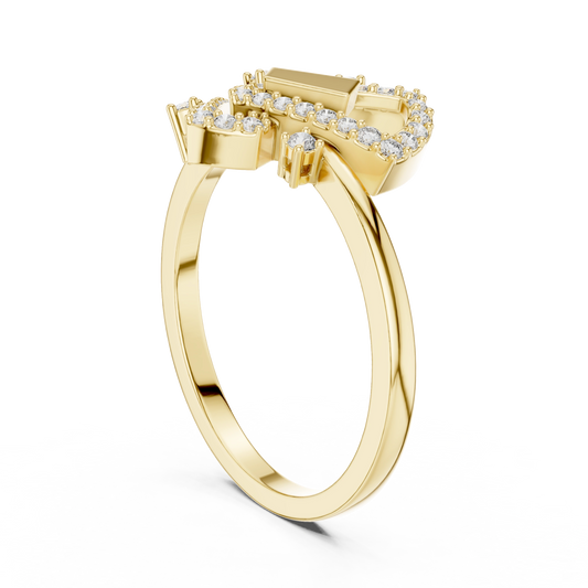 Nexus Deco Heart Ring