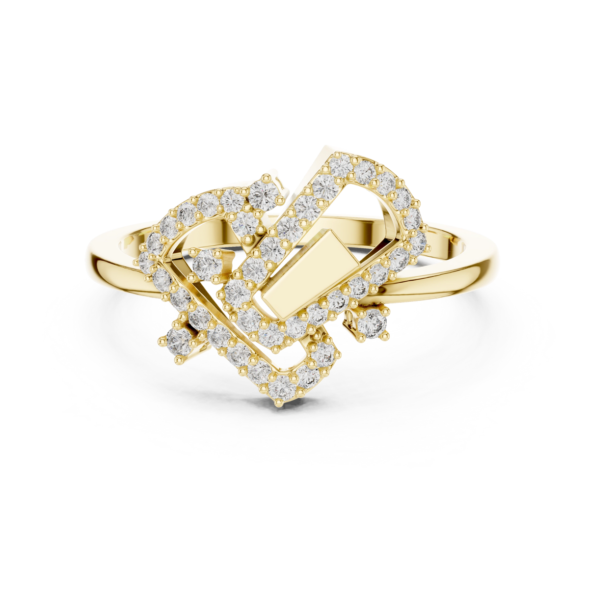 Nexus Deco Heart Ring