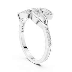 Lustre Marquise Bypass Ring