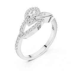 Lustre Marquise Bypass Ring