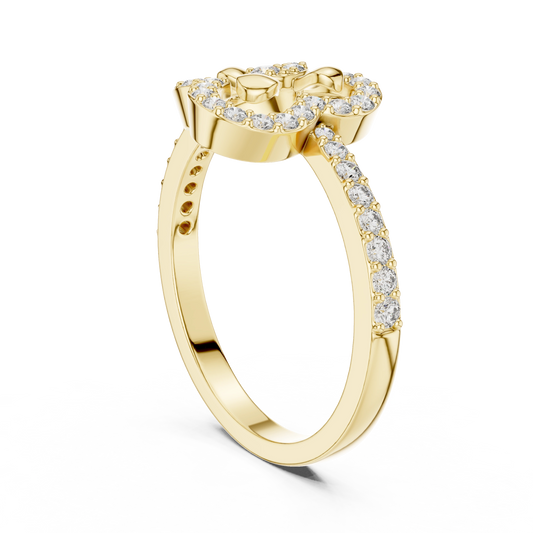 Nexus Clover Heart Ring