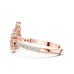 Lustre Petal Crest Ring