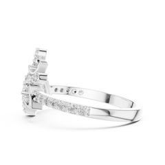 Lustre Petal Crest Ring
