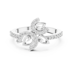 Lustre Petal Crest Ring