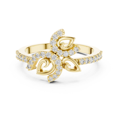Lustre Petal Crest Ring