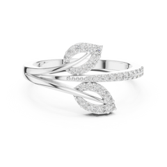 Lustre Willow Bypass Ring