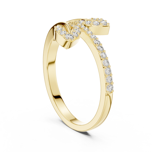 Lustre Willow Bypass Ring