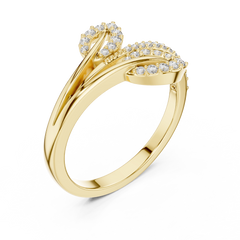 Lustre Willow Bypass Ring
