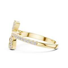 Lustre Willow Bypass Ring