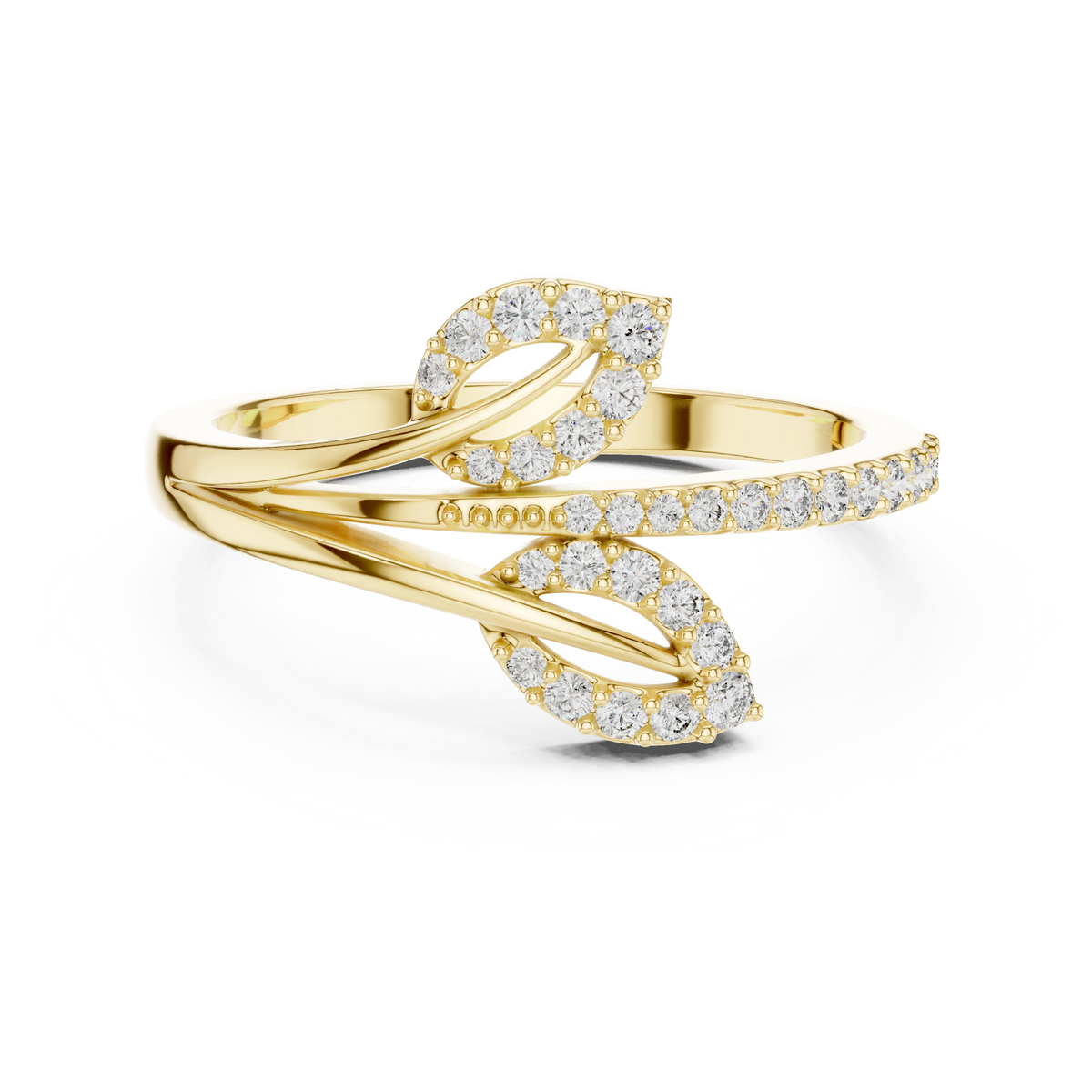 Lustre Willow Bypass Ring