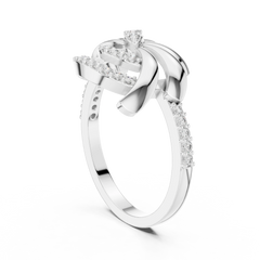 Radiant Ribbon Crest Ring