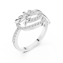 Radiant Ribbon Crest Ring