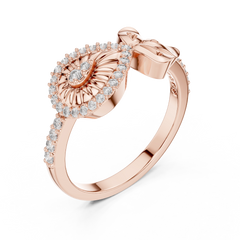 Lustre Sunburst Bow Ring