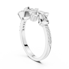 Lustre Sunburst Bow Ring