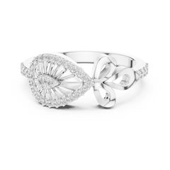 Lustre Sunburst Bow Ring