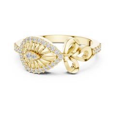 Lustre Sunburst Bow Ring