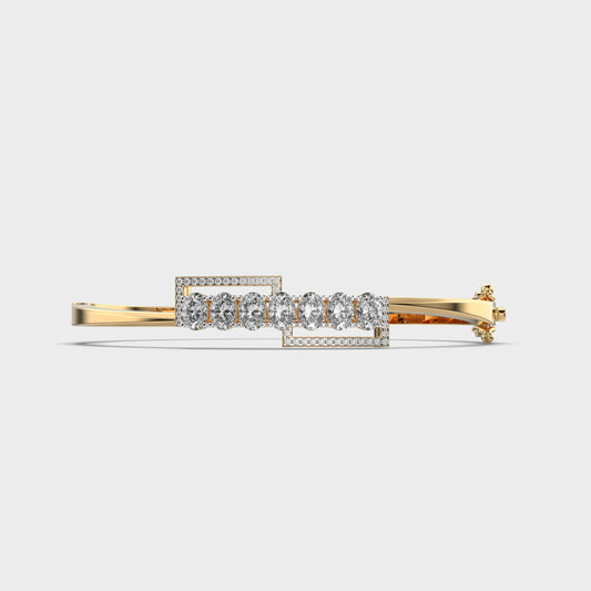 Bold Square Sparkle Diamond Bracelet
