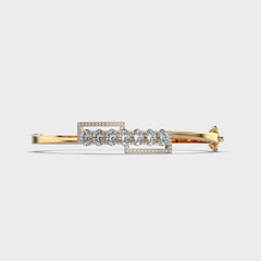 Bold Square Sparkle Diamond Bracelet