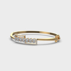 Bold Square Sparkle Diamond Bracelet