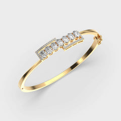 Bold Square Sparkle Diamond Bracelet