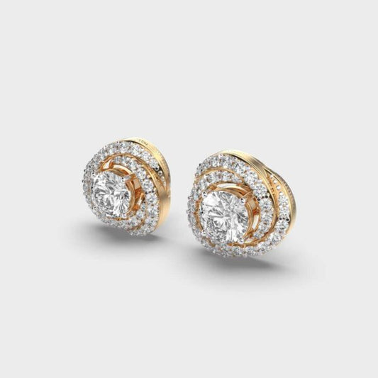 Glowing Galaxy Diamond Studs