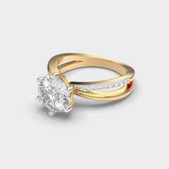 One True Round Padma Cut Diamond Ring